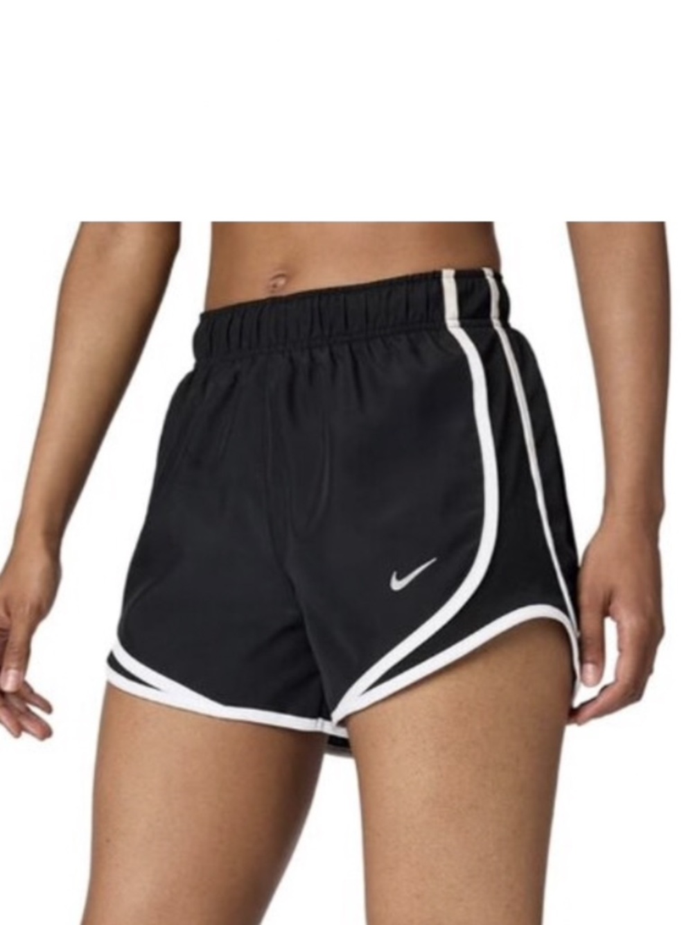 NWT Nike Women's Black Athletic Shorts with White Trim, Dri-fit size 3X - Picture 2 of 16